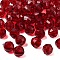 K9 Glass, Imitation Austrian Crystal Beads, Grade AAA, Faceted, Round, Dark Red, 10mm, Hole: 0.9~1mm