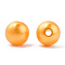 Spray Painted ABS Plastic Imitation Pearl Beads, Round, Dark Orange, 8x7.5mm, Hole: 1.8mm, about 2080 pcs/500g