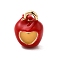 Alloy Enamel Pendants, Golden, Apple, 11x8x7mm, Hole: 1.4mm