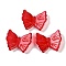 Spray Painted Glass Beads, Butterfly, Red, 20x24.5x6mm, Hole: 1.2mm