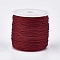 Nylon Braided Threads, Chinese Knotting Cords for Jewelry Making Macrame Craft, Dark Red, 0.8mm, about 49.21 yards(45m)/roll