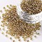 Glass Seed Beads, Trans. Colors Rainbow, Round, Goldenrod,
Size: about 2mm in diameter, hole:1mm, about 6666pcs/100g