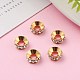 Brass Rhinestone Spacer Beads&nbsp;RB-A020-9mm-01G-5