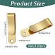 20Pcs Brass Tie Clips&nbsp;KK-SC0007-10C-2