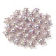 UV Plating Rainbow Iridescent Transparent Acrylic Beads&nbsp;OACR-C007-06F-3