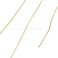 304 Stainless Steel Wire, Ion Plating(IP), Round, Golden, 0.7mm, 21 Gauge