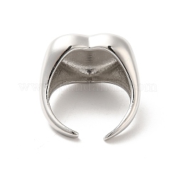 Brass Open Cuff Rings&nbsp;RJEW-P098-09P