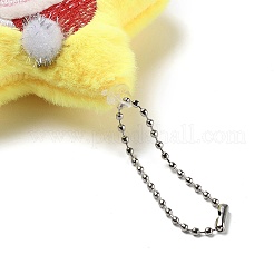 Christmas Theme Cloth Plush Doll Pendant Decorations&nbsp;HJEW-D030-01D