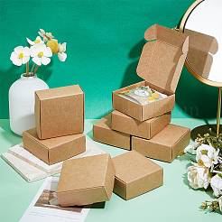 Foldable Square Paper Storage Gift Boxes&nbsp;CON-WH0110-035C-01