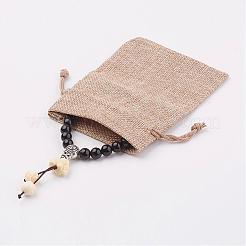 Natural Obsidian Mala Bead Bracelets&nbsp;BJEW-JB03023