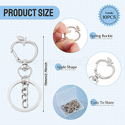 10Pcs Alloy Keychains&nbsp;KEYC-TA0004-76