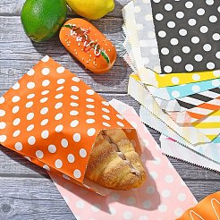 20Pcs 10 Styles Striped & Polka Dot Kraft Paper Bags&nbsp;CARB-YW0001-01