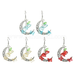 Glass & Acrylic Dangle Earrings&nbsp;EJEW-JE07182