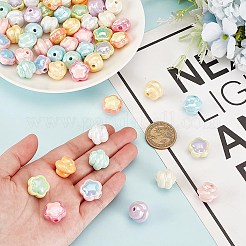 52Pcs 13 Styles UV Plating Acrylic Beads&nbsp;OACR-AR0001-26