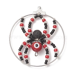 5Pcs 5 Color Brass Pendants&nbsp;PALLOY-TA00032