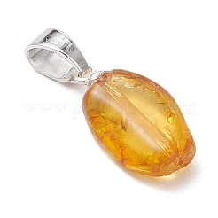 Gradient Color Natural Amber Pendants&nbsp;PALLOY-JF04930-01