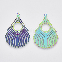 Ion Plating(IP) 304 Stainless Steel Filigree Pendants&nbsp;X-STAS-R102-19