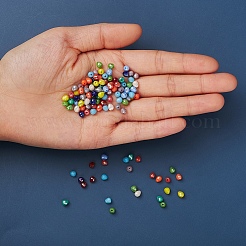 120Pcs Opaque Glass Beads Strands&nbsp;EGLA-YW0001-23