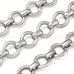 304 Stainless Steel Flat Round Link Chains&nbsp;CHS-Z008-02P
