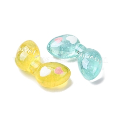 Transparent Resin Enamel Beads&nbsp;RESI-G119-01