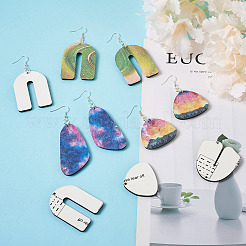 DIY Sublimation Dangle Earring Making Finding Kits&nbsp;DIY-BY0001-36