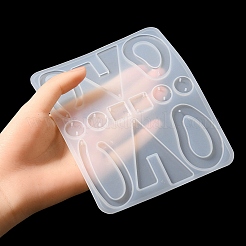 Geometry Pendant & Links Silicone Molds&nbsp;DIY-YW0006-72