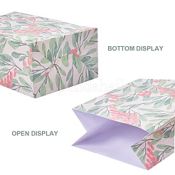 Flowers Floral Paper Gift Bag&nbsp;CARB-WH0001-01