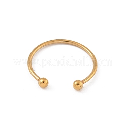 304 Stainless Steel Cuff Rings&nbsp;RJEW-C137-01G