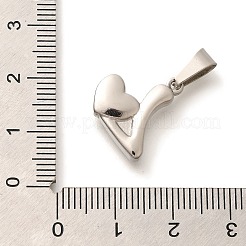 Anti-Tarnish 304 Stainless Steel Pendants&nbsp;STAS-U035-12P