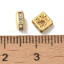 Brass Grade A Rhinestone Spacer Beads&nbsp;RSB071NF-01G