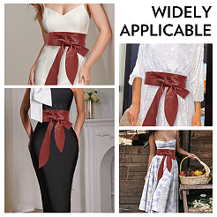 Wide PU Leather Tie Knot Belly Belts for Women&nbsp;AJEW-CY0003-07B