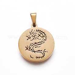 304 Stainless Steel Pendants&nbsp;STAS-P234-45G