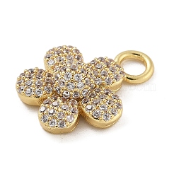 Rack Plating Brass Micro Pave Cubic Zirconia Pendants&nbsp;KK-A234-018G