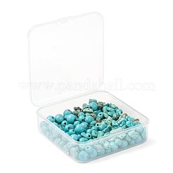 3 Strands 3 Style Synthetic Turquoise Beads&nbsp;TURQ-FS0001-01