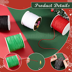 4 Rolls 4 Colors Nylon Braided Cord&nbsp;NWIR-GA0001-01