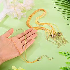10Pcs Cotton & Metallic Cord Necklace Making&nbsp;NJEW-TAC0055