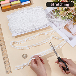 25M Nylon with Spandex Lace Wrinkle Ribbon&nbsp;OCOR-BC0009-48A
