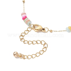 Shell & 304 Stainless Steel Oval Beads Link Bracelets for Women&nbsp;BJEW-JB12377