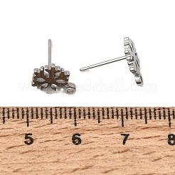 304 Stainless Steel Stud Earring Findings&nbsp;SA-CBAAD0D-07P
