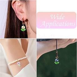 120Pcs 12 Colors Pearlized Glass Pearl Beads Pendants&nbsp;PALLOY-CJ00081