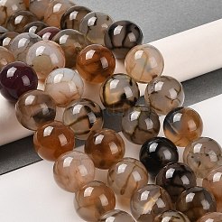 Natural Dragon Veins Agate Beads Strands&nbsp;G-H290-A01-01A