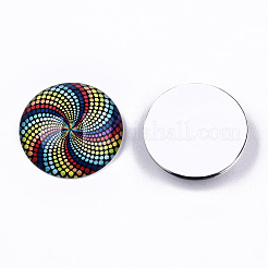 Glass Cabochons&nbsp;GGLA-S036-12