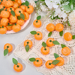 50Pcs Plastic Simulated Orange Model&nbsp;AJEW-SP0003-62
