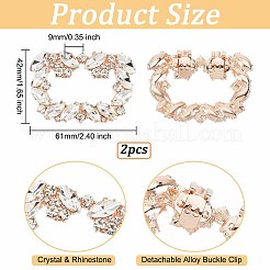 2Pcs Crystal Rhinestone Shoe Decoration&nbsp;DIY-OC0009-93KCG