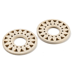 (Defective Closeout Sale: Wormhole) Wood Hollow Sunflower Crystal Ball Holders&nbsp;LS-WOOD-XCP0002-11