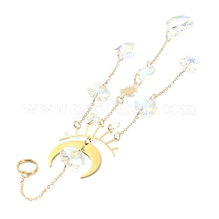 Glass Teardrop/Star Pendant Decorations&nbsp;HJEW-JM01170