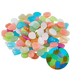 1 Set Resin Luminous Glow in the Dark Pebbles Stone&nbsp;DJEW-CN0001-40A