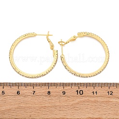 Brass Micro Pave Cubic Zirconia Stud Earrings&nbsp;EJEW-R025-32G