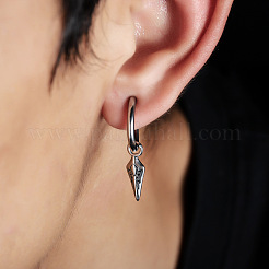 304 Stainless Steel Hoop Dangle Earrings for Men&nbsp;WGD23A3-01