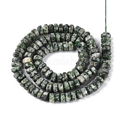 Natural Green Spot Jasper Beads Strands&nbsp;G-N357-14A-08